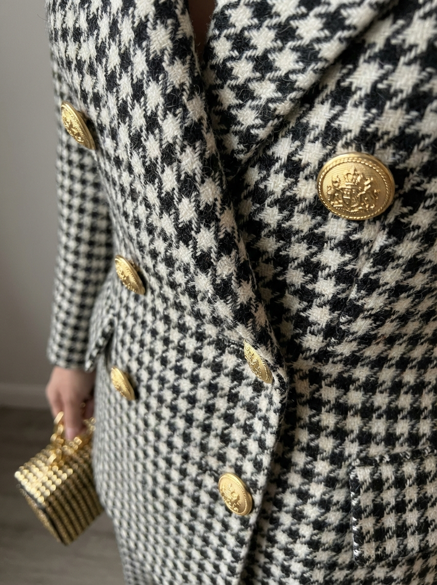 VICTORIA | TRAJE DOS PIEZAS ESTAMPADO A CUADROS