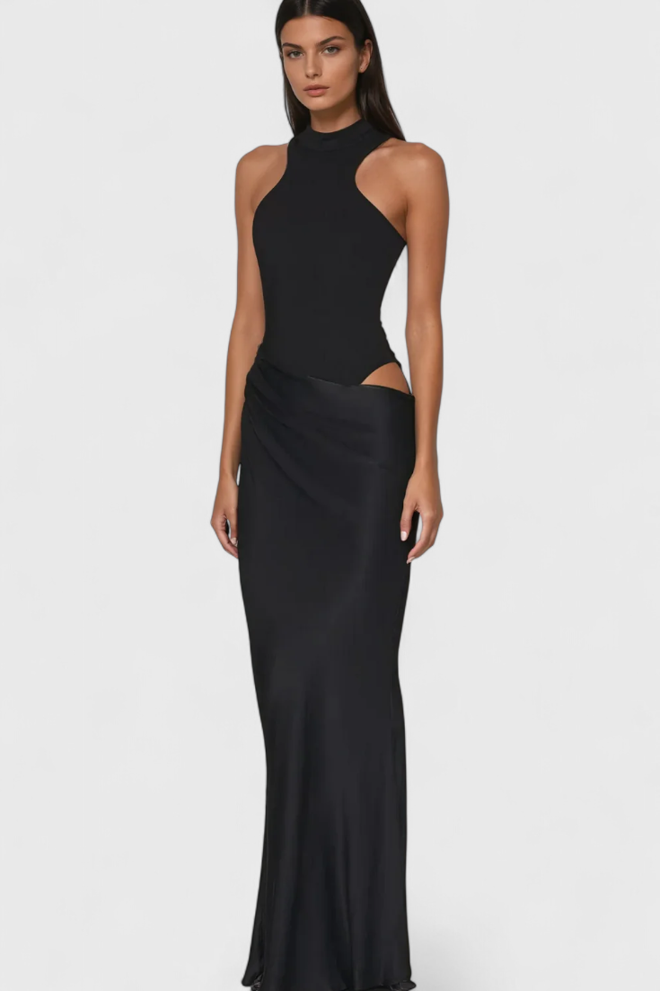 Mafalda Vestido Maxi con Estilo Tank Top y Silueta Esbelta