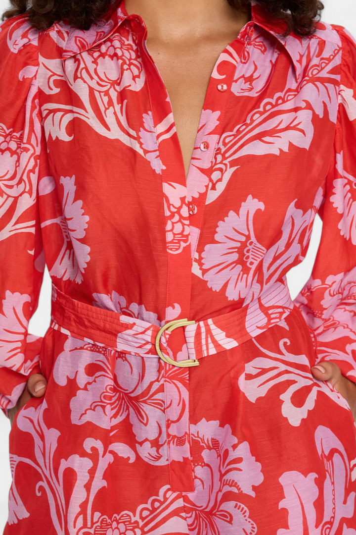 Suzanne Mono Floral with Florentine Belt