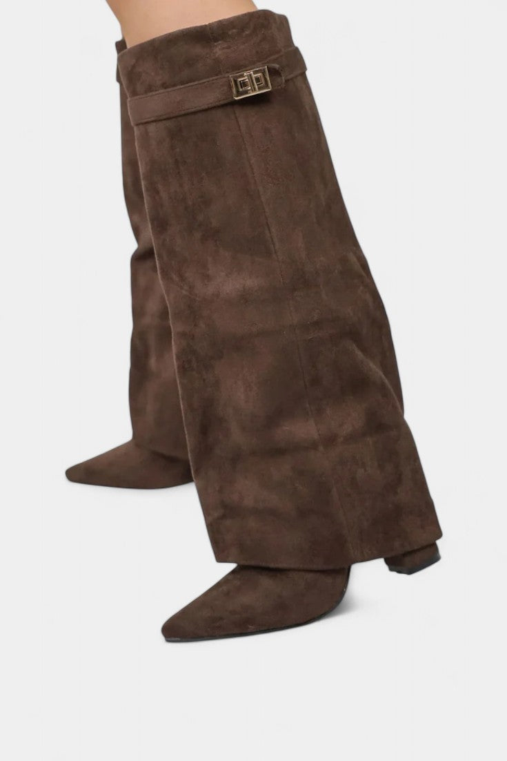 Raya Botas hasta la Rodilla con Tacón Bloque