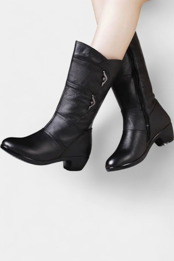 Hadley Botines con Cremallera y Plantilla Acolchada