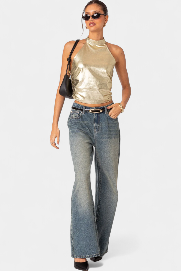 Ana | Top Halter Metálico Karter
