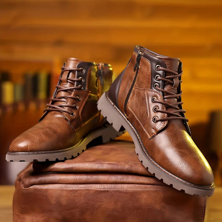 Kennedy™ | Botines de Cuero Sintético