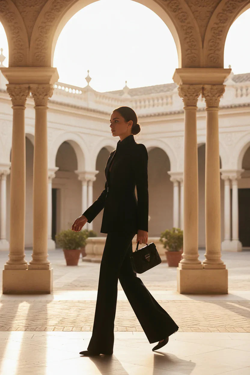 NORA | CONJUNTO DE BLAZER Y PANTALÓN PALAZZO