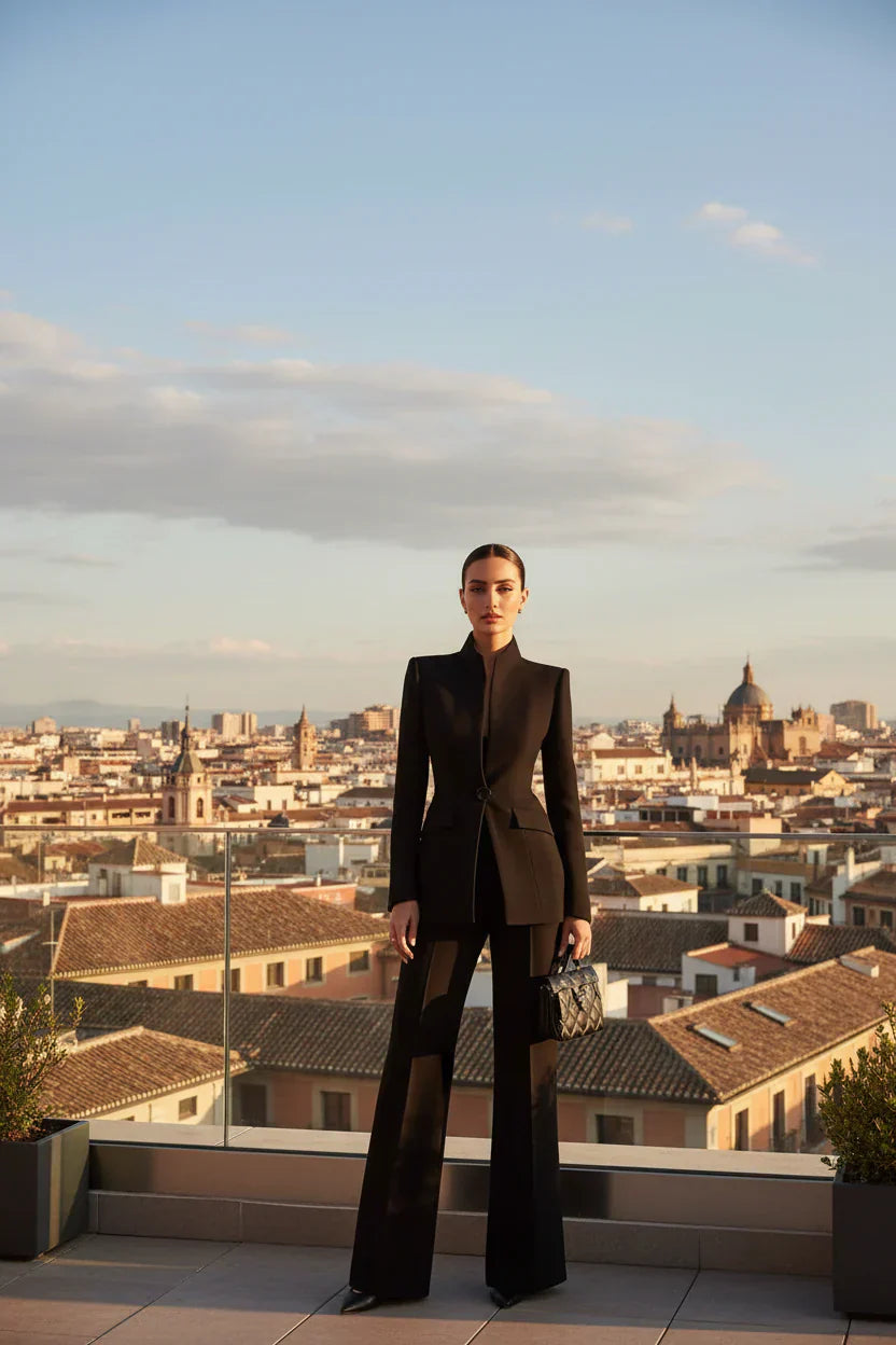 NORA | CONJUNTO DE BLAZER Y PANTALÓN PALAZZO