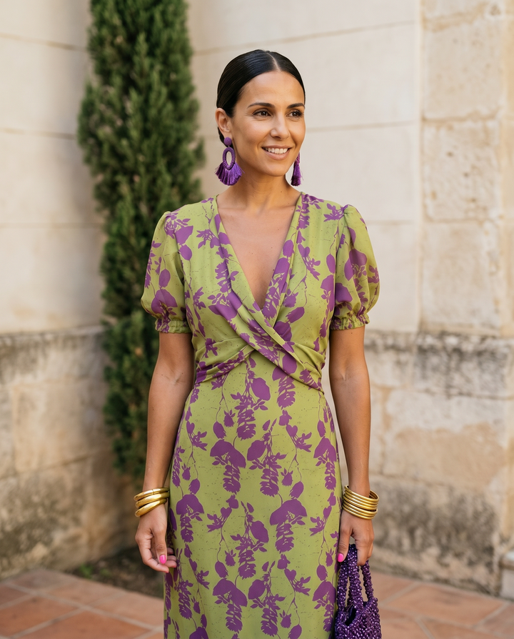 Andrea | Vestido primaveral estampado