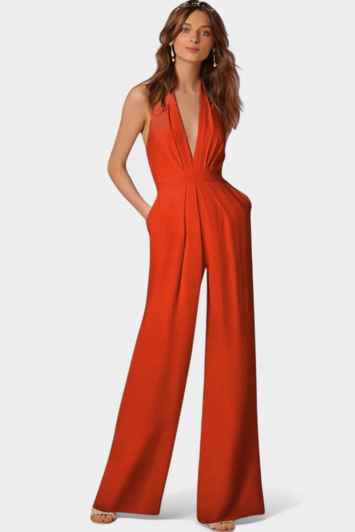 Lila Mono de Pierna Ancha con Elegancia Ligera