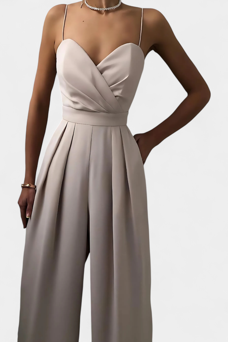 Mono Sexy Romily con Tirantes y Pierna Ancha Elegante