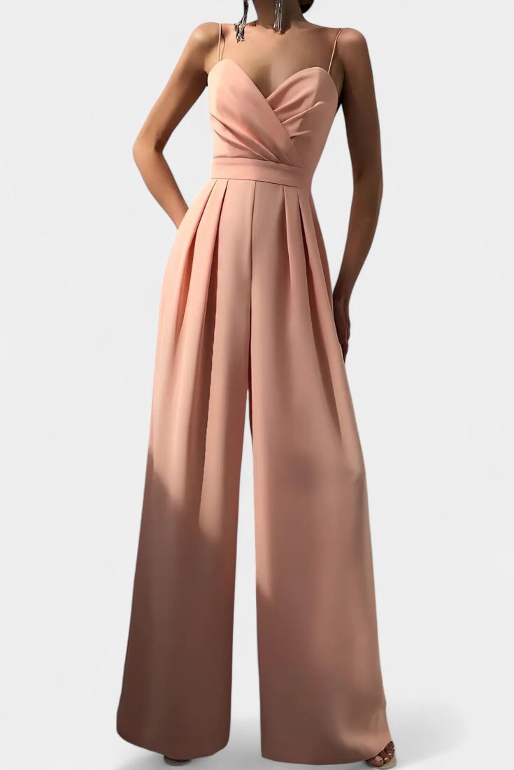 Mono Sexy Romily con Tirantes y Pierna Ancha Elegante
