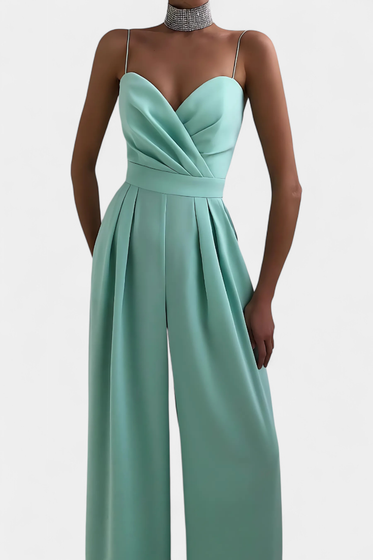 Mono Sexy Romily con Tirantes y Pierna Ancha Elegante